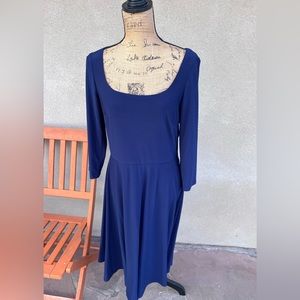 NWT Eliza J Square Neck Fit & Flare Dress